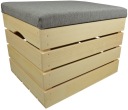 ДЕРЕВЯННЫЙ ПУФ, ЧЕЛОВЕК, ОТДЕЛЕНИЕ ДЛЯ ХРАНЕНИЯ С КРЫШКОЙ, КОРОБКА PL