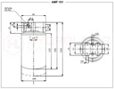 FILTRAS ALYVOS HIDRAULINIS LINIOWY GRĮŽTAMASIS 3\/4″AMF 151 CV1BB406 HYDROLIDER nuotrauka 3