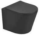 VELDMAN ЧЕРНЫЙ УНИТАЗ БЕЗ ОПРАВЫ TORNADO SOFIA BLACK MAT SLIM PREMIUM SEAT