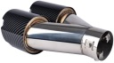 EMBOUT SILENCIEUX ÉCHAPPEMENT ACIER INOXYDABLE DROITE DOUBLE CARBONE AMIO 04070photo 15