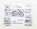 Болты для мотоцикла WSK 125 M06B3 GIL без болтов для двигателя