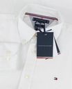 Tommy Hilfiger Pánska košeľa Biela Casual REGULAR FIT 100% Bavlna veľ. XL Veľkosť XL