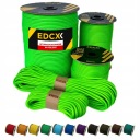 EDCX 4mm Paracord 550 - (Neon Green, 15 м) Зроблено в Польщі