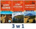 OWY STOŁOWE MOUNTAINS KARKONOSZE ЛАМИНИРОВАННАЯ КАРТА x 3 КОМПАСА