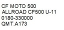 МІСТ ДИФЕРЕНЦІАЛ ЗАД CF MOTO 500 ALLROAD CF500 U-11 0180-330000  фото 5