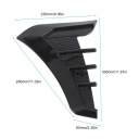 2PCS GLOSS ЧОРНИЙ БІЧНІ WENTYPING DEKORACJA DEKORACJA РЕЗИНА ЖАБРИ GZ  (17811555356) фото min 9