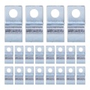 20PCS СУПОРТ RUROWY Z POJEDYNCZYM ОТВОРОМ ZACISEK CYNKU WYLEWANY ZE 2B  (17823767112) фото min 12
