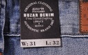 HUZAR nohavice BLUE jeans LOOSE _ W31 L32 Dĺžka vonkajšej strany nohavice 106 cm