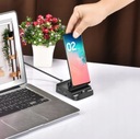 Adaptér USB-C pro Samsung DEX Dokovací stanice USB-C HUB 8v1 HDMI čtečka SD Konektory USB 3.1 typ C USB typ C USB