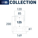 БЛОКУВАННЯ БЛОКІРОВКА КЕРМА NA КОЛЕСО URBAN UR85 - 18 - 85*120 CZARNO/ZOLTA  фото 6
