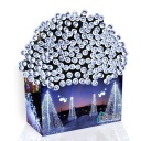 МОЩНЫЕ НАРУЖНЫЕ РОЖДЕСТВЕНСКИЕ ОГНИ, РОЖДЕСТВЕНСКИЕ УКРАШЕНИЯ, БЕЛЫЙ УДЛИНИТЕЛЬ НА 200 СВЕТОДИОДОВ