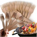 ОДНОРАЗОВЫЕ ДЕРЕВЯННЫЕ ВИЛКИ ЭКОЛОГИЧЕСКИЕ СТОЛОВЫЕ ПРИБОРЫ 100 ШТ.