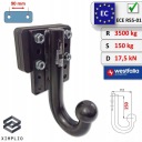 OBNIZANA КУЛЬКА ФАРКОПУ БУКСИРУВАЛЬНОГО 90MM DO FIAT FULLBACK 2015-2019  (18285092349) фото min 6