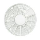 КАРУСЕЛЬНОЕ УКРАШЕНИЕ С КРИСТАЛЛАМИ ЦИРКОНИЯ ДЛЯ НОГТЕЙ