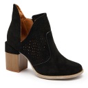 A5721 ЧЕРНЫЕ БОТИНКИ ЖЕНСКИЕ НА КАБЛУКЕ NEAFLE 38