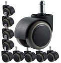 10 sztuk Kółka do Fotela Kauczuk Guma 11mm