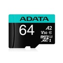 Pamäťová karta ADATA Premier Pro MicroSDXC 64 GB (100R/80W) + adaptér (AUSDX) Výrobca Adata