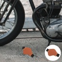 5PCS DURABLE MOTOCIKLAS GEAR SHIFT SHOE PROTECTOR PAD BROWN PU  фото 15