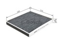 BOSCH FILTRE CABINES TOYOTA LEXUS GS43O/LS430 00- AVEC AKTYWNYM WEGLEMphoto 14