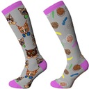 Гольфы COMODO для верховой езды кошки серые 39-42