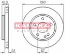 DISCOS ZAPATAS PARTE DELANTERA KAMOKA MERCEDES CLASE A 