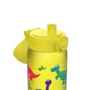 Спортивная бутылка для воды для мальчика, желтая, с твердым горлышком, Dinosaurs ION8, 0,35 л