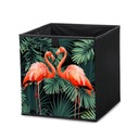 Текстильный ящик 31х31х31 Фламинго