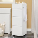 Угловой шкаф для ванной комнаты с 3 дополнительными ящиками гостиная спальня BZR29-W