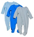 Комплект комбинезонов CooChiCoo, 3 шт., Sleepy Pads, размер 68 см