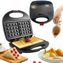 Вафельница 2в1 для вафель и сэндвичей.