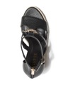 GUESS dámske sandále na platforme, espadrilky Janessa čierne 37,5 Veľkosť 37,5