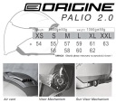 HELMET ORIGINE PALIO 2.0 DEEPSKY MATT TITANIUM BLACK S  photo 10