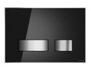 Кнопка смыва унитаза Cersanit MOVI BLACK GLASS без кнопок