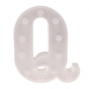 Światła alfabetu Marquee List Light LED Litera Q
