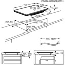 Electrolux EIV7348S Bridge SLIM-FIT индукционная варочная панель 71 см