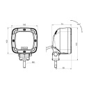 ФАРА РОБОЧА ПОЛЬЩА 9XLED 1800 LM 13,5W + PODLACZENIE  (17224218079) фото min 5