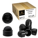ПРОБКА, КРЫШКА, ВИНТЫ, ГАЙКИ, M12/19, ЧЕРНЫЕ, 10 ШТ.