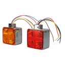 KWADRATOWE ПОВОРОТНИКИ Z ПОДВІЙНА ПОВЕРХНЯ LED (СВІТЛОДІОД) СТОП TURN QC  фото 7