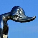 Скульптуры Angry Duck из смолы Гальваника 3D