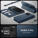 Etui Spigen Wallet S Pro case obudowa futerał iPhone 15 Pro Max - granatowe Kolekcja Wallet S Pro