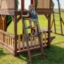 Дитячий ігровий майданчик CedarKids Siesta II з дерева - гірка, шведська стінка, гойдалки