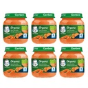 GERBER ORGANIC Обед Морковь, сладкий картофель после 4-го месяца 6х125г