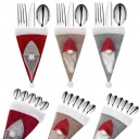 РОЖДЕСТВЕНСКИЕ ЧЕХОЛЫ ДЛЯ СТОЛОВЫХ ПРИБОРОВ GNOM, 6 ШТ.