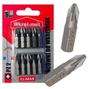 НАСАДКИ ДЛЯ ОТВЕРТКИ PZ2 25ММ 10 ШТ крестовые