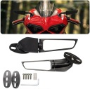 1 ПАРА МОТОЦИКЛЕТНІ ДЗЕРКАЛА ВНУТРІШНЄ DO NINJA 300 400 650 ZX6R CBR1000RR  (17697476465) фото min 11
