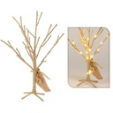 Vianočný stromček zlatý s lampičkami vianočná dekorácia 30 led 40 cm Značka H&S Decoration