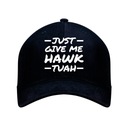 ШЛЯПА-ЧАШКА С МЕТАЛЛИЧЕСКОЙ ЗАКРЫВКОЙ С ПРИНТОМ ВЫШИВКА JUST GIVE ME HAWK