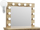 Туалетный столик Beta 12 LED Oak Craft с косметическим зеркалом