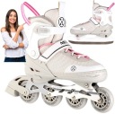 Женские регулируемые роликовые коньки 34-38 2 в 1 ABEC7 NILS