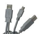 Кабель USB-USB и MINI-USB длиной 1 м.